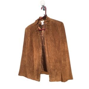 Chicos Leather Suede Jacket.